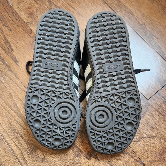 Adidas Black Kids Samba Indoor Soccer Shoes Size 2 - Picture 7 of 11